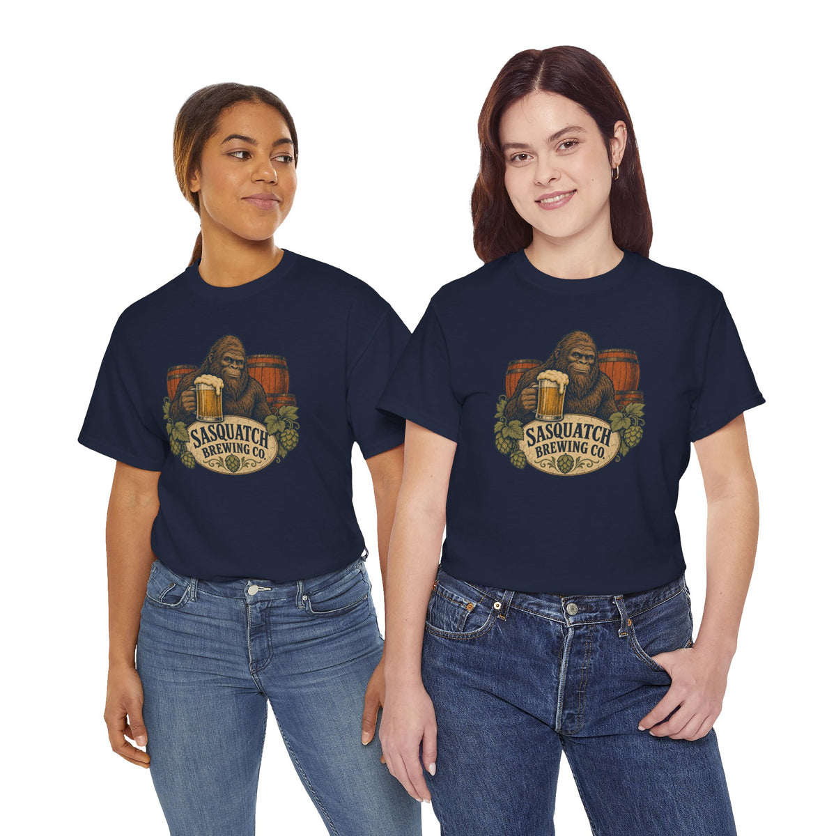 Sasquatch Brewing Co. T-Shirt - Vintage Bigfoot Craft Beer Graphic Tee