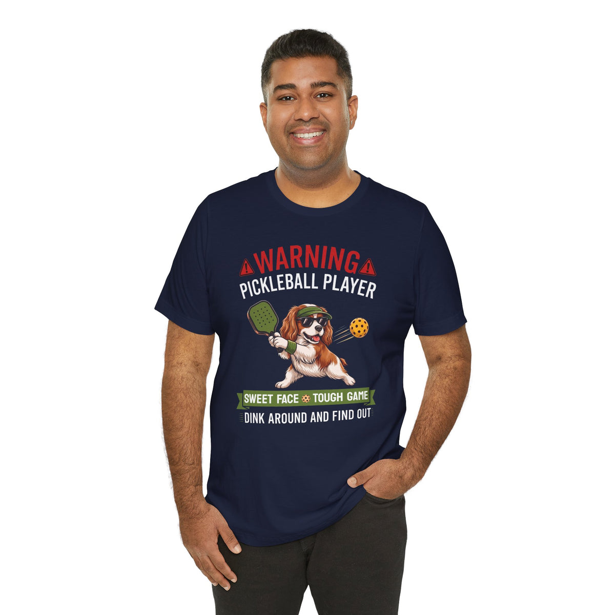Cavalier King Charles Spaniel Pickleball T-Shirt - Dink Around And Find Out Funny Dog Shirt