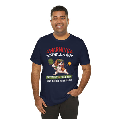 Cavalier King Charles Spaniel Pickleball T-Shirt - Dink Around And Find Out Funny Dog Shirt