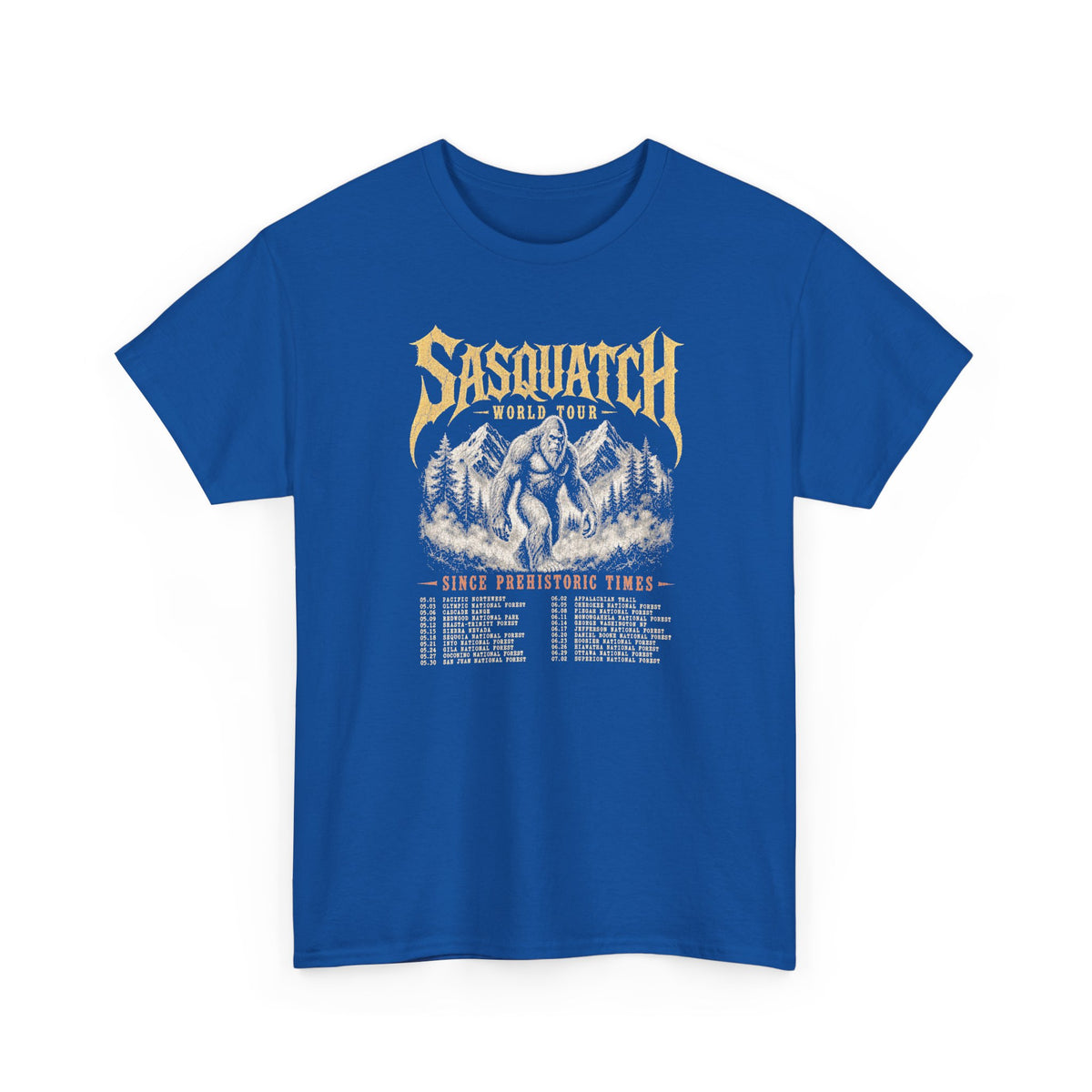 Sasquatch World Tour T-Shirt - Vintage Bootleg Band Tee Bigfoot Graphic