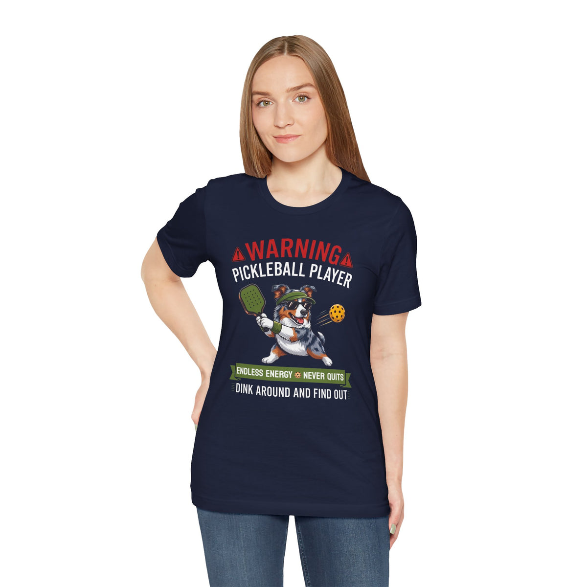 Australian Shepherd Pickleball T-Shirt - Dink Around And Find Out Funny Dog Shirt