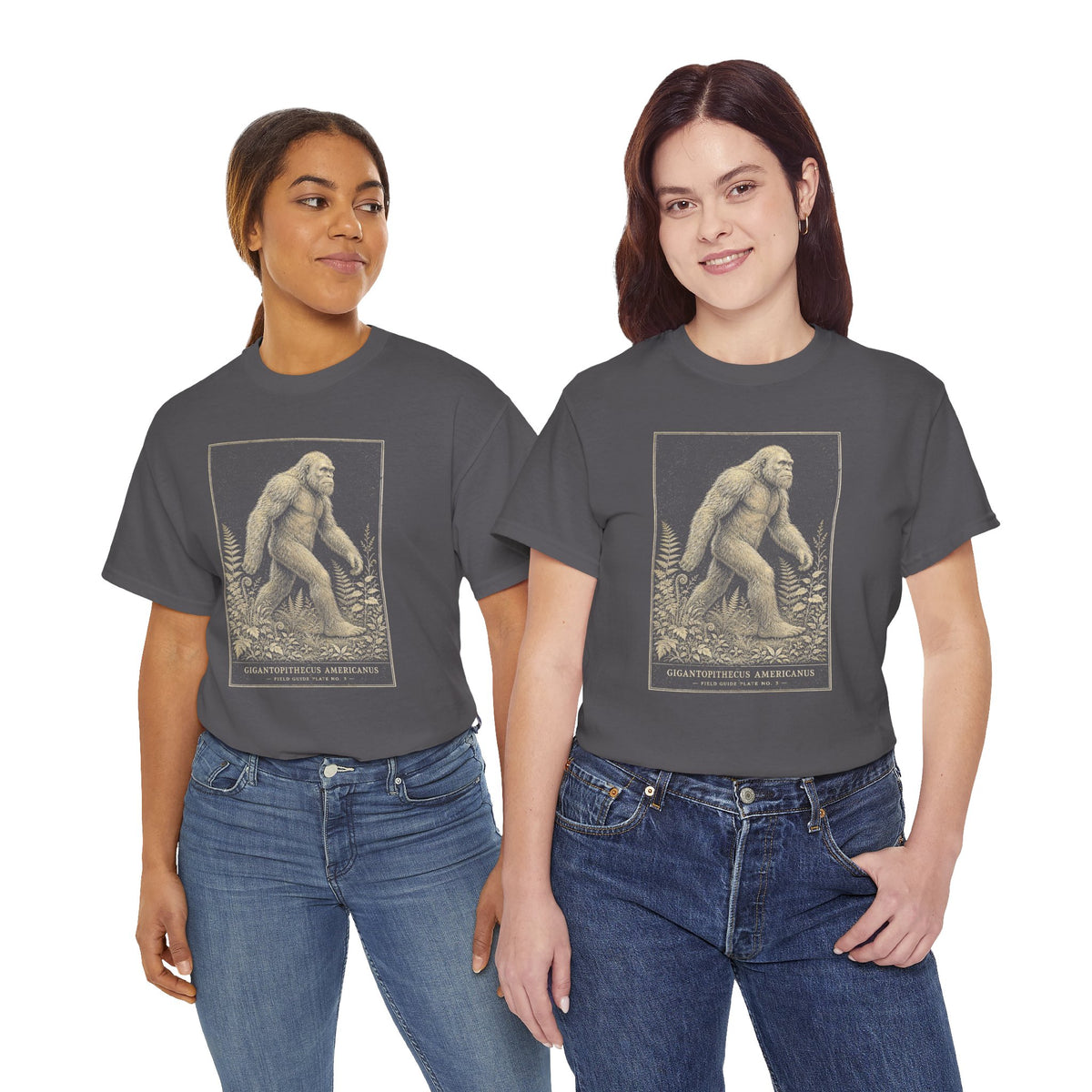 Sasquatch Field Guide T-Shirt - Vintage Naturalist Bigfoot Graphic Tee
