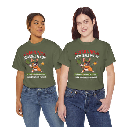 French Bulldog Dog Pickleball T-Shirt - Dink Around And Find Out Funny Dog Shirt