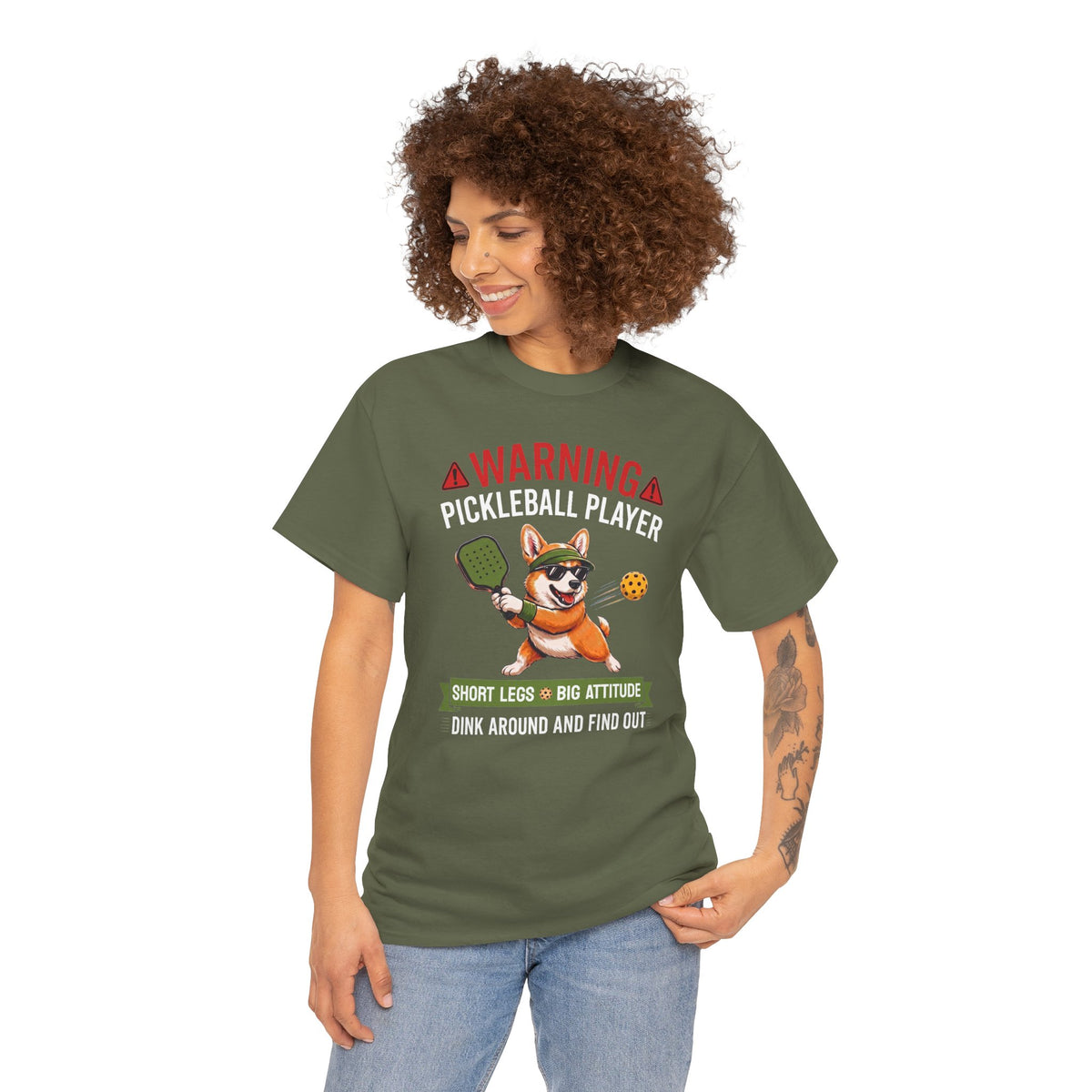 Corgi Pickleball T-Shirt - Dink Around And Find Out Funny Dog Shirt