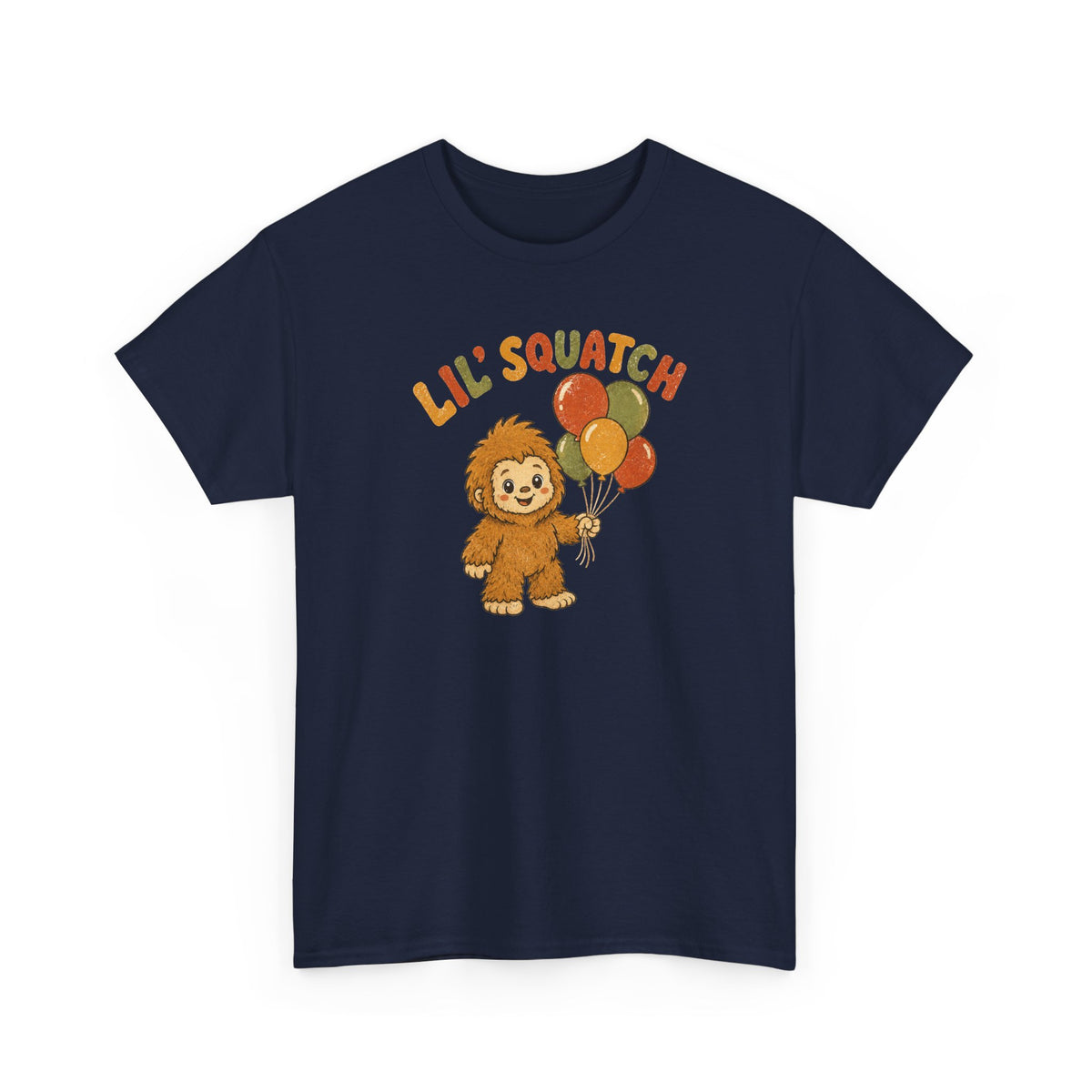 Lil' Squatch Birthday T-Shirt – Cute Baby Bigfoot Balloon Tee for Kids