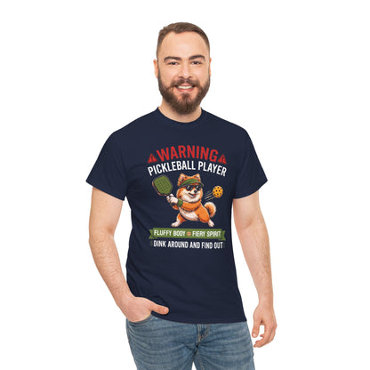 Pomeranian Dog Pickleball T-Shirt - Dink Around And Find Out Funny Dog Shirt