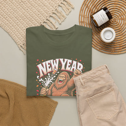 New Year Same Squatch T-Shirt - Funny Bigfoot New Year's Graphic Tee