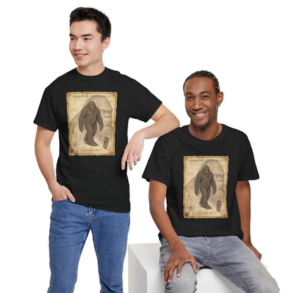 Sasquatch Species Study T-Shirt - Vintage Museum Field Guide Graphic Tee
