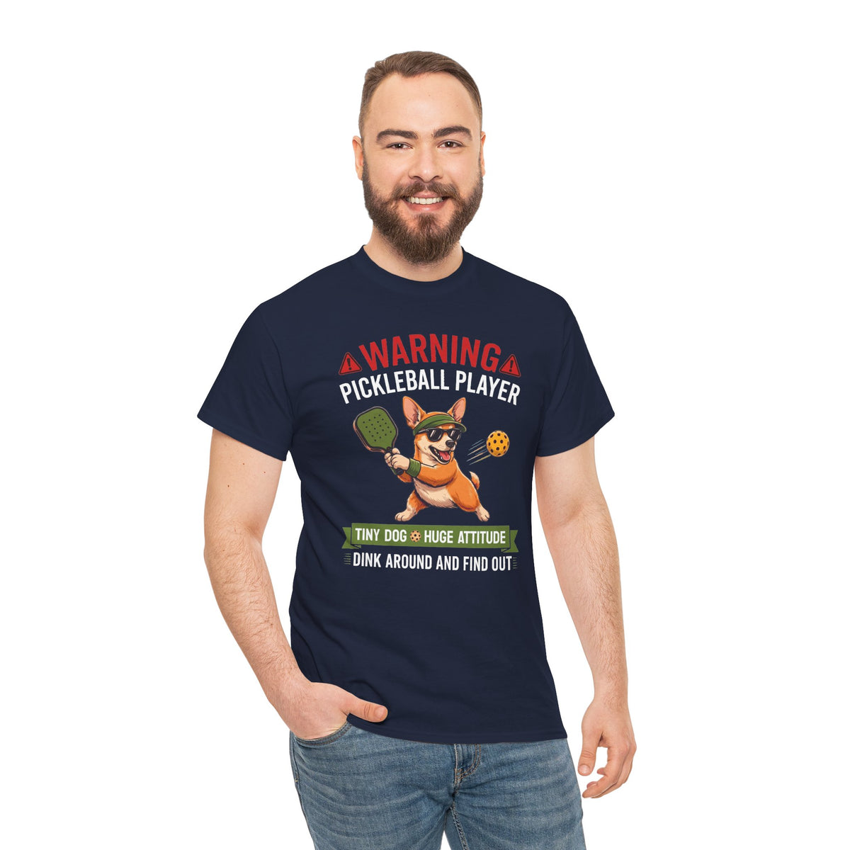 Chihuahua Dog Pickleball T-Shirt - Dink Around And Find Out Funny Dog Shirt