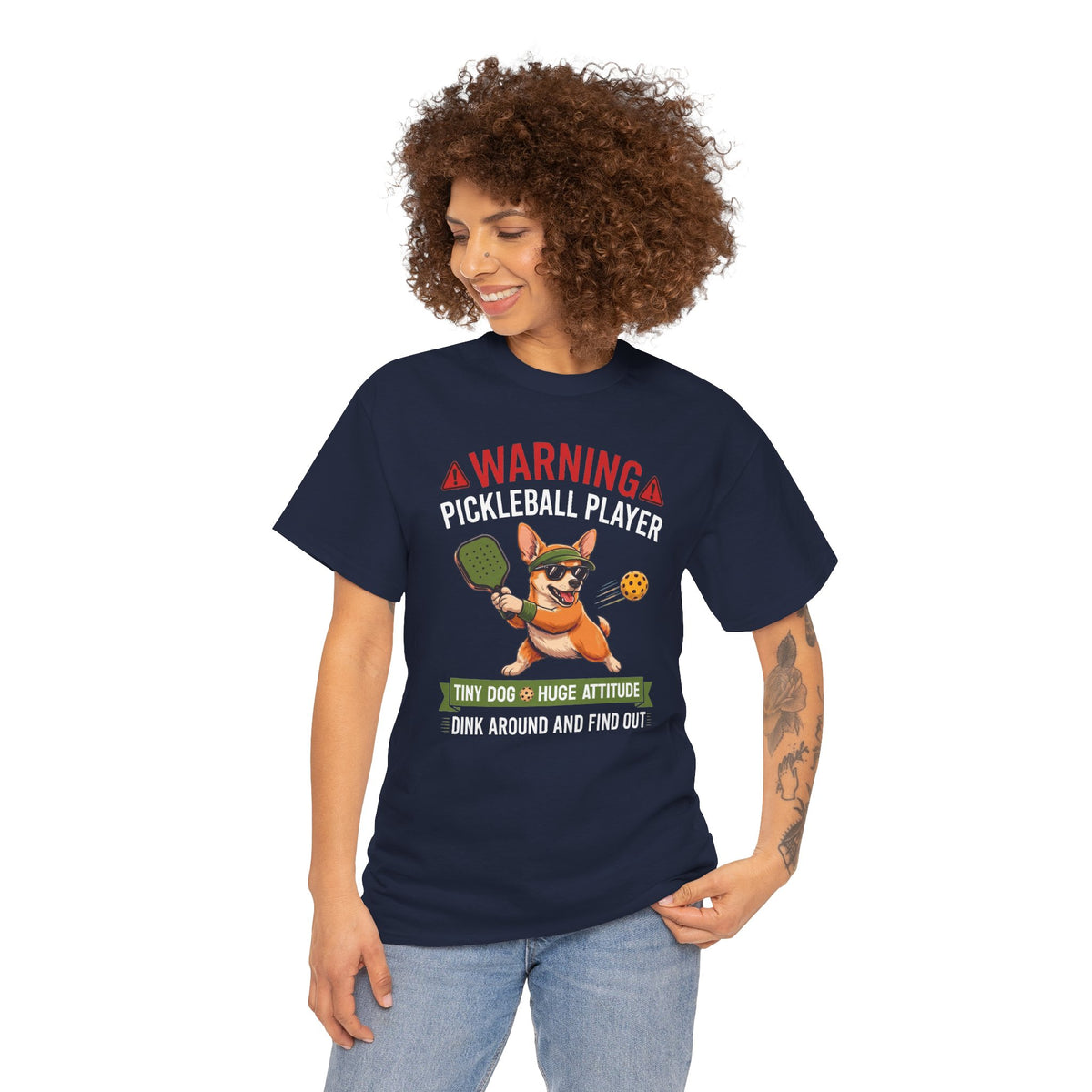 Chihuahua Dog Pickleball T-Shirt - Dink Around And Find Out Funny Dog Shirt