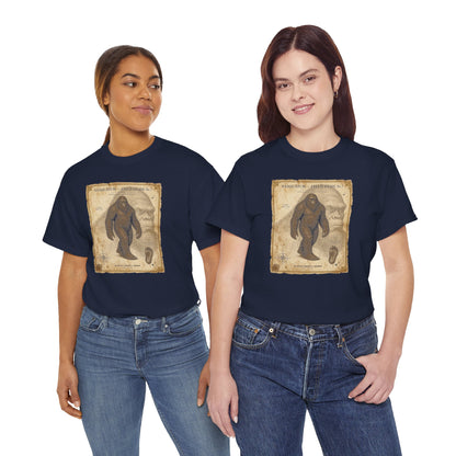 Sasquatch Species Study T-Shirt - Vintage Museum Field Guide Graphic Tee