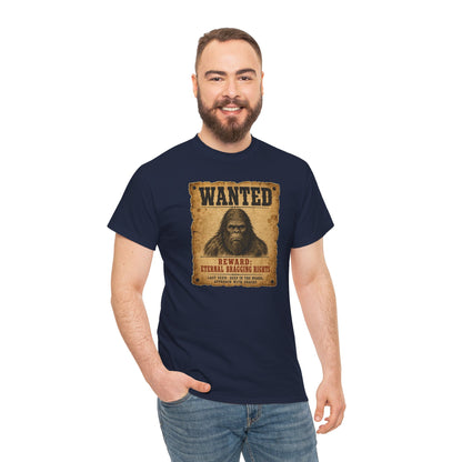 Wanted Bigfoot T-Shirt - Old West Reward Poster Graphic Tee