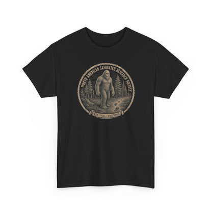 Sasquatch Research Society T-Shirt - Vintage Scientific Bigfoot Badge Tee