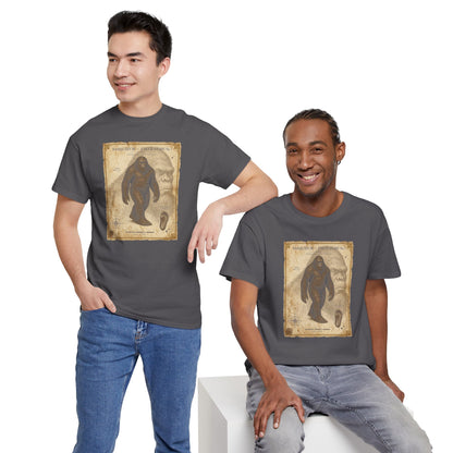 Sasquatch Species Study T-Shirt - Vintage Museum Field Guide Graphic Tee