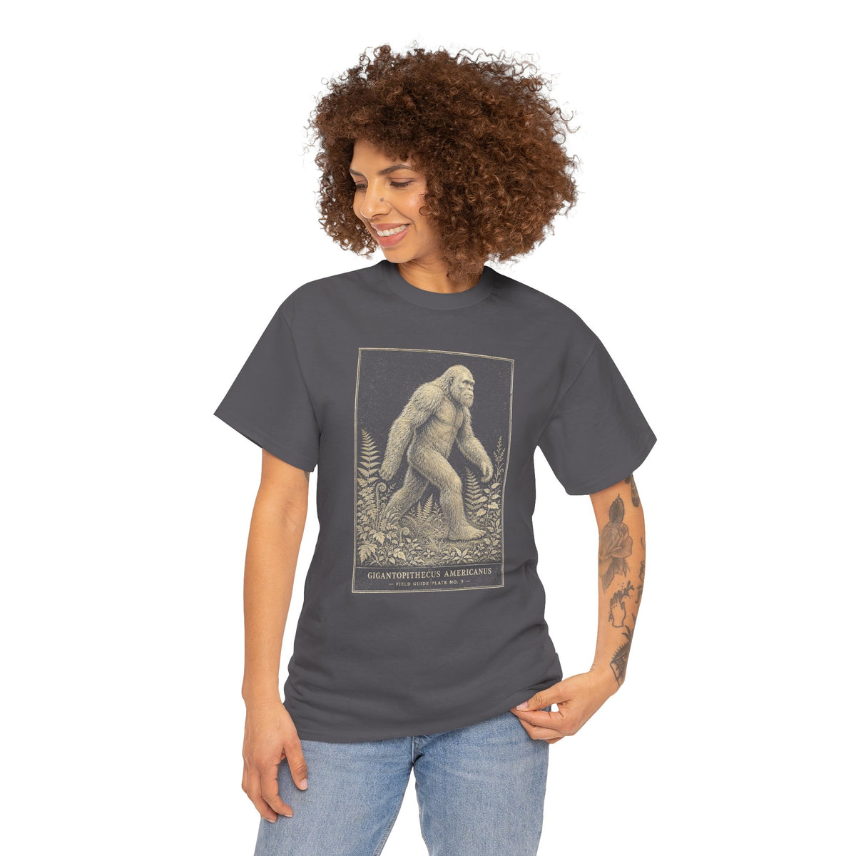 Sasquatch Field Guide T-Shirt - Vintage Naturalist Bigfoot Graphic Tee