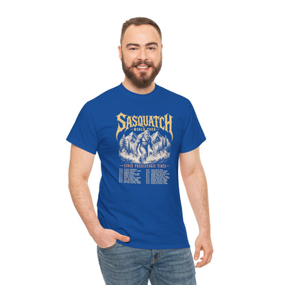 Sasquatch World Tour T-Shirt - Vintage Bootleg Band Tee Bigfoot Graphic