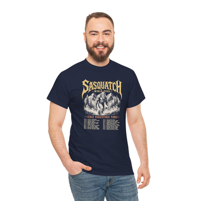 Sasquatch World Tour T-Shirt - Vintage Bootleg Band Tee Bigfoot Graphic