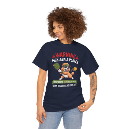 Poodle Dog Pickleball T-Shirt - Dink Around And Find Out Funny Dog Shirt