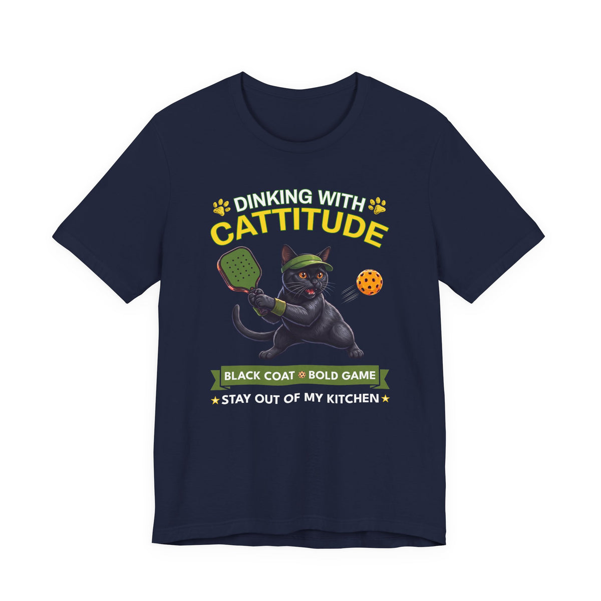 Bombay Cat Pickleball T-Shirt - Dinking With Cattitude Funny Shirt