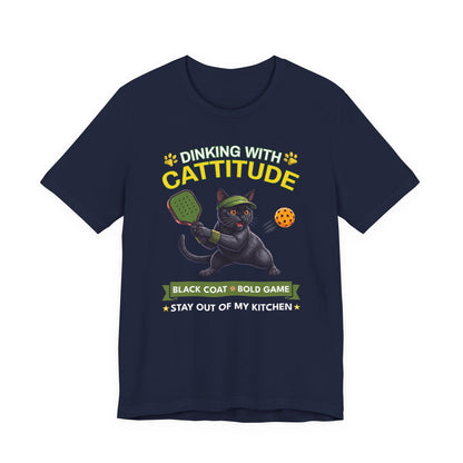 Bombay Cat Pickleball T-Shirt - Dinking With Cattitude Funny Shirt