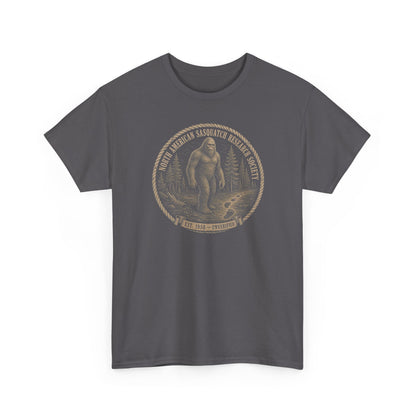 Sasquatch Research Society T-Shirt - Vintage Scientific Bigfoot Badge Tee