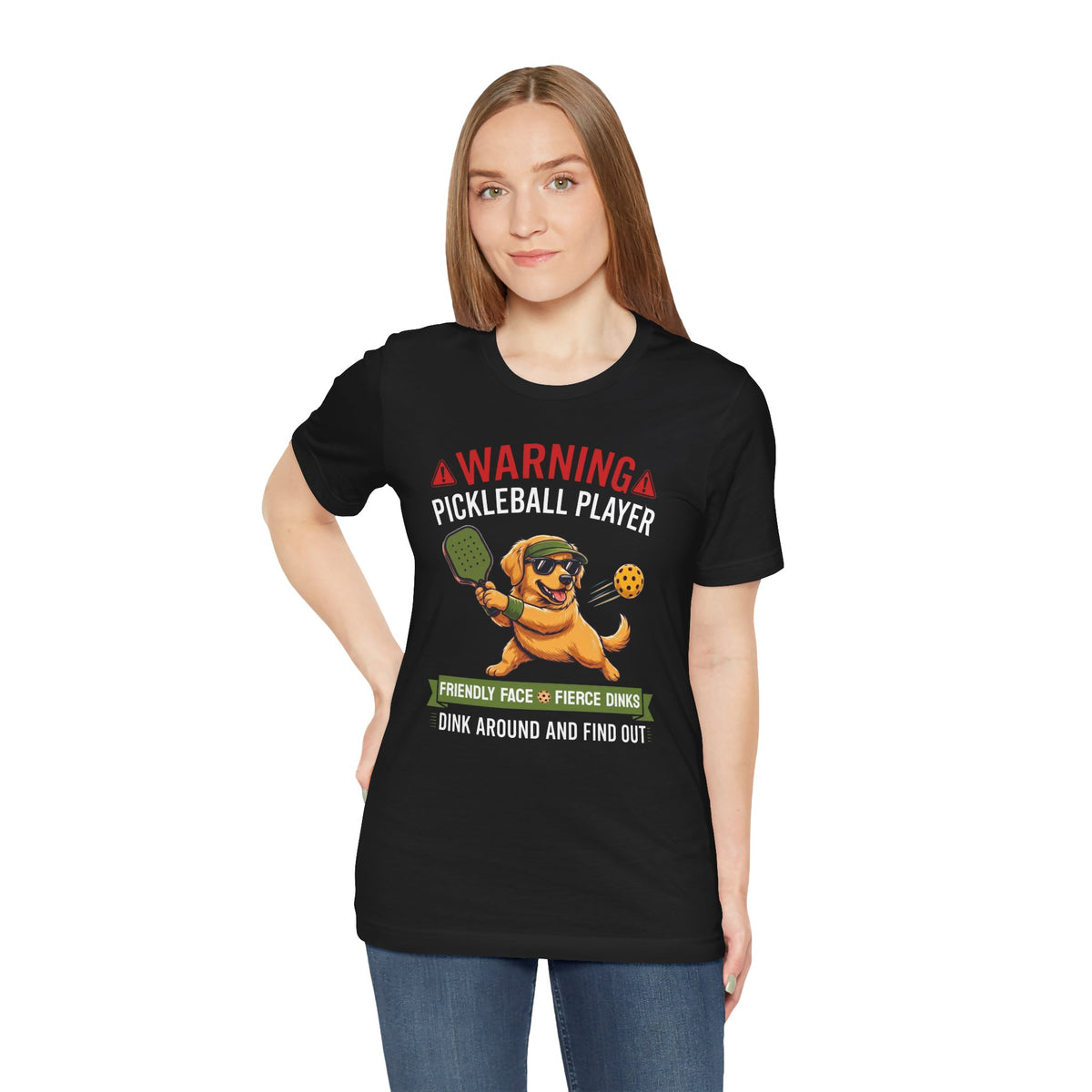 Golden Retriever Pickleball T-Shirt - Dink Around And Find Out Funny Dog Shirt