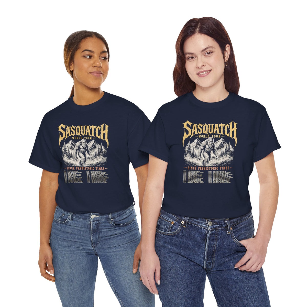 Sasquatch World Tour T-Shirt - Vintage Bootleg Band Tee Bigfoot Graphic