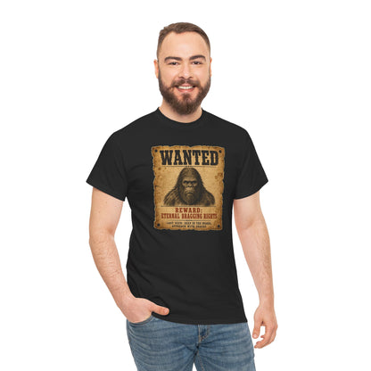 Wanted Bigfoot T-Shirt - Old West Reward Poster Graphic Tee
