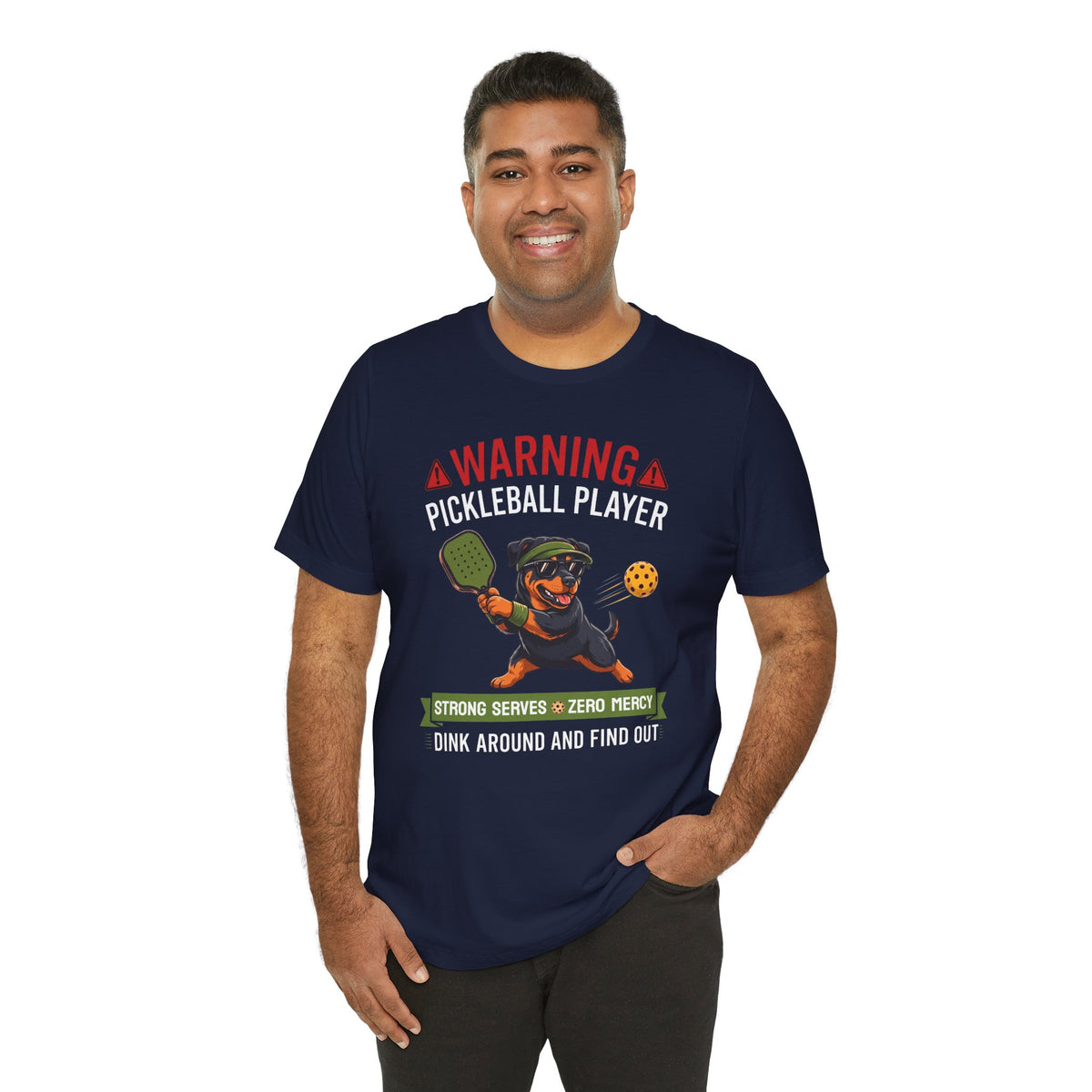 Rottweiler Pickleball T-Shirt - Dink Around And Find Out Funny Dog Shirt