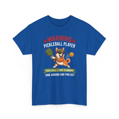 Shiba Inu Dog Pickleball T-Shirt - Dink Around And Find Out Funny Dog Shirt