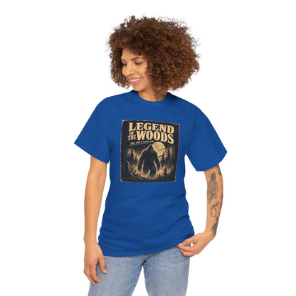 Legend Of The Woods T-Shirt - Retro B-Movie Horror Bigfoot Poster Tee