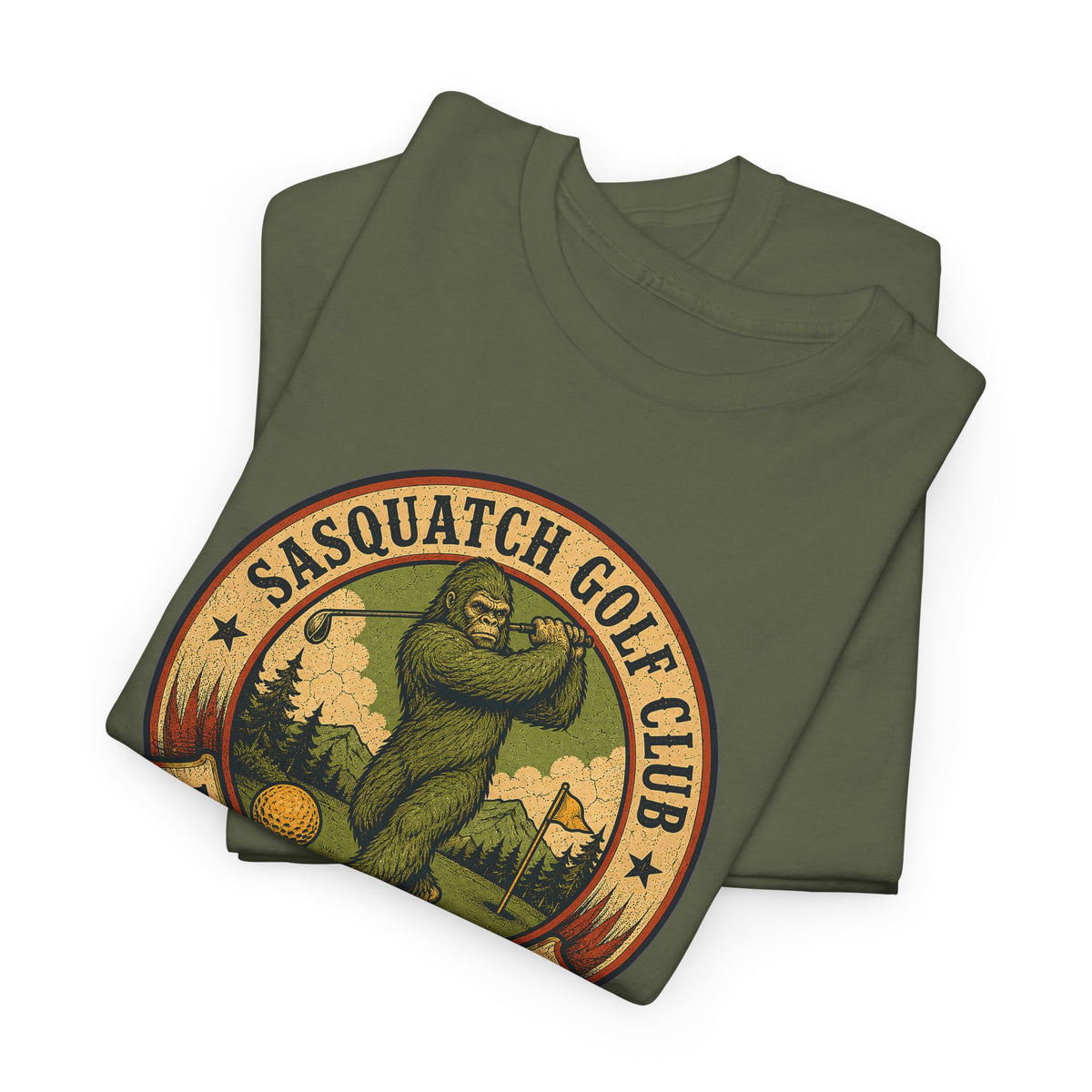Sasquatch Golf Club T-Shirt - Funny Bigfoot Golfing Graphic Tee