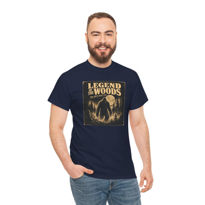 Legend Of The Woods T-Shirt - Retro B-Movie Horror Bigfoot Poster Tee