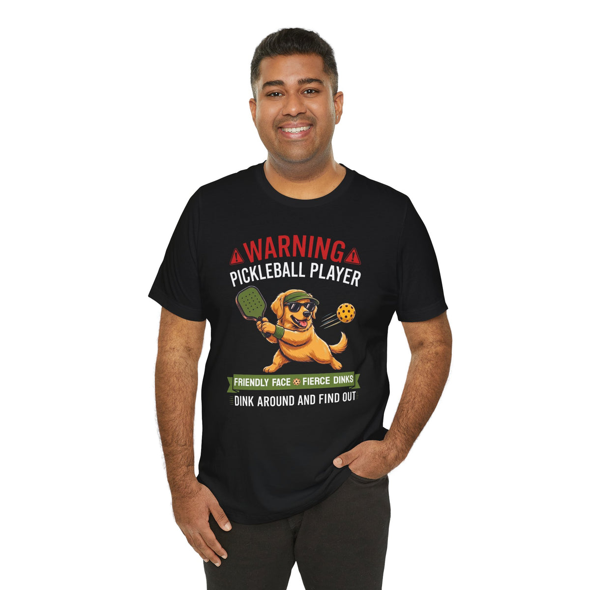 Golden Retriever Pickleball T-Shirt - Dink Around And Find Out Funny Dog Shirt