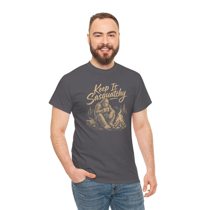 Keep It Sasquatchy T-Shirt - Cozy Campfire Bigfoot Graphic Tee