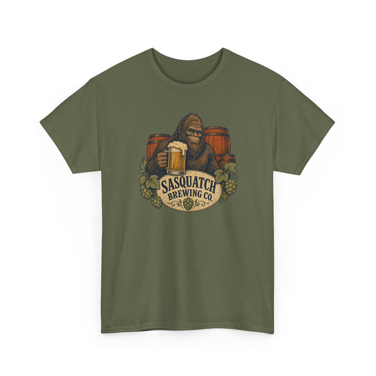 Sasquatch Brewing Co. T-Shirt - Vintage Bigfoot Craft Beer Graphic Tee