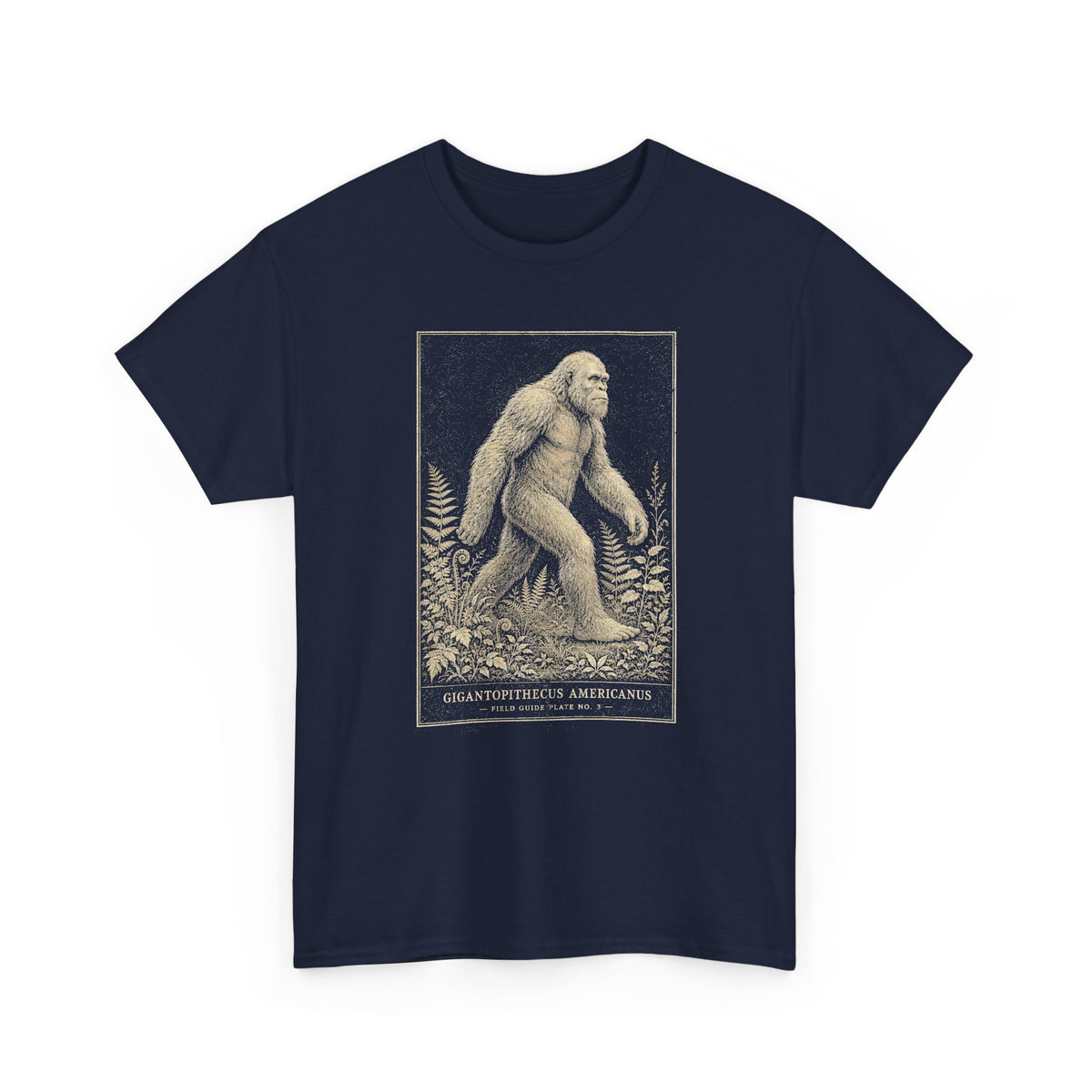Sasquatch Field Guide T-Shirt - Vintage Naturalist Bigfoot Graphic Tee