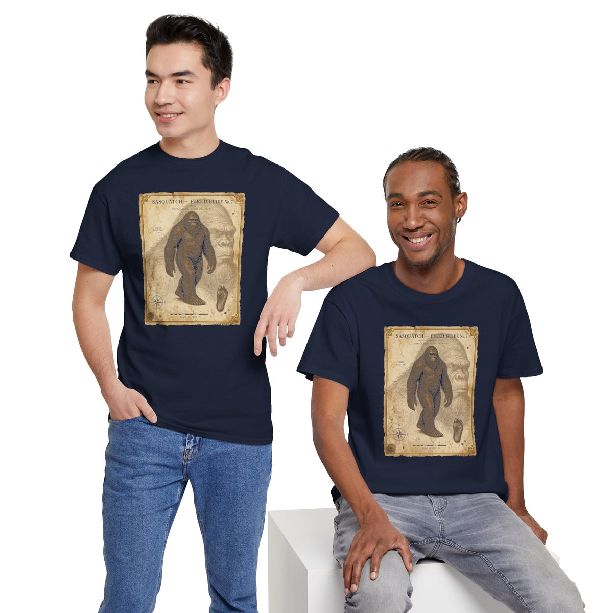 Sasquatch Species Study T-Shirt - Vintage Museum Field Guide Graphic Tee