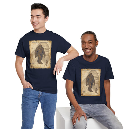 Sasquatch Species Study T-Shirt - Vintage Museum Field Guide Graphic Tee