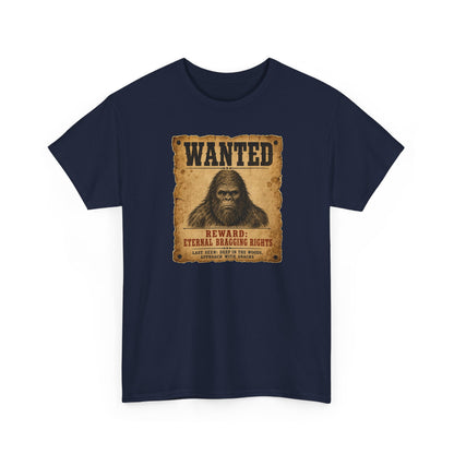 Wanted Bigfoot T-Shirt - Old West Reward Poster Graphic Tee