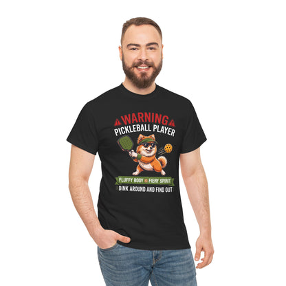 Pomeranian Dog Pickleball T-Shirt - Dink Around And Find Out Funny Dog Shirt