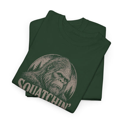 Squatchin' Tour T-Shirt - Vintage Band-Tee Style Bigfoot Graphic Tee