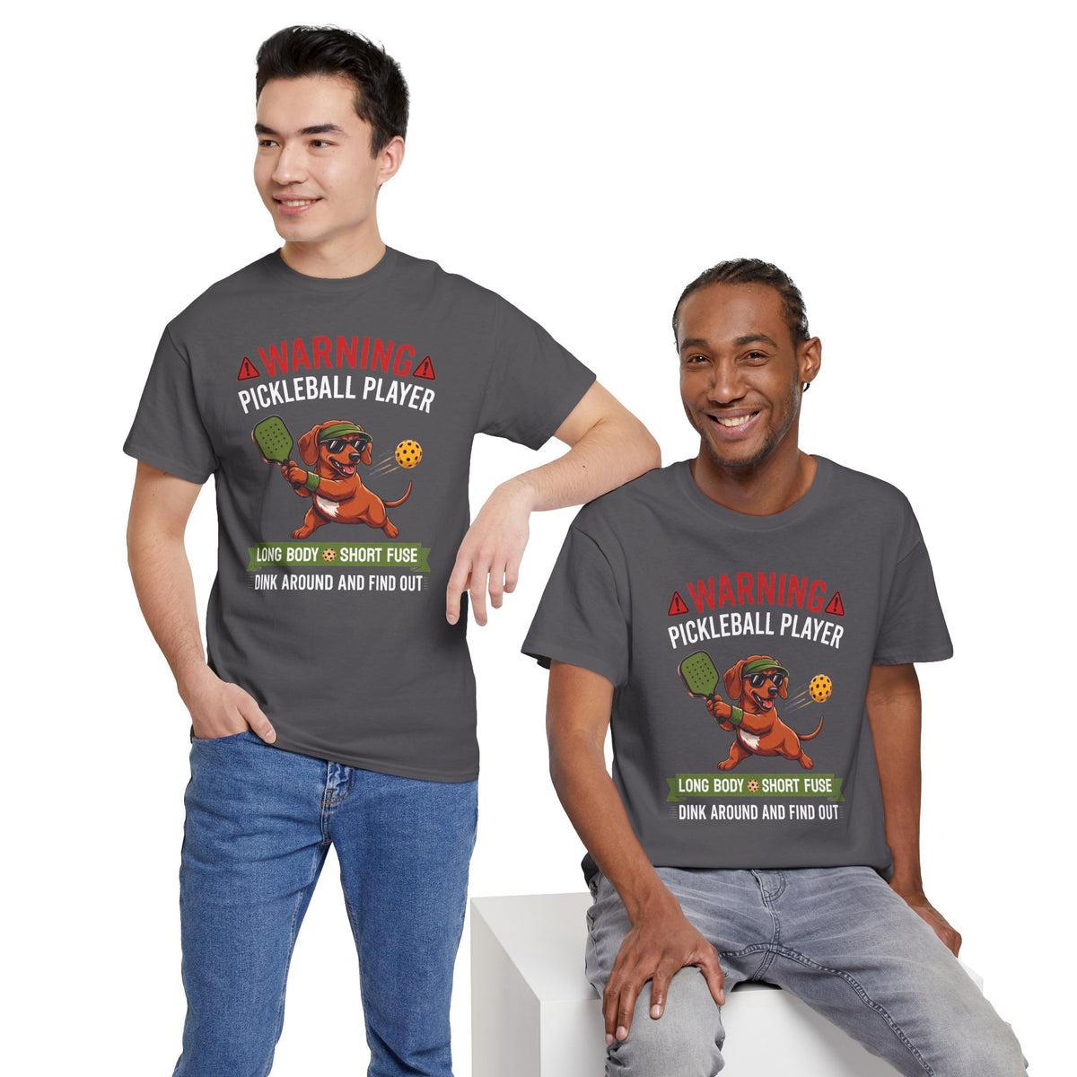 Dachshund Dog Pickleball T-Shirt - Dink Around And Find Out Funny Dog Shirt
