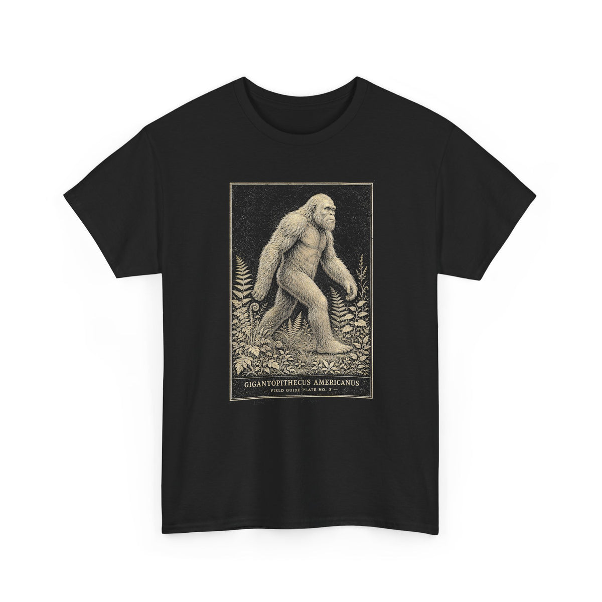 Sasquatch Field Guide T-Shirt - Vintage Naturalist Bigfoot Graphic Tee