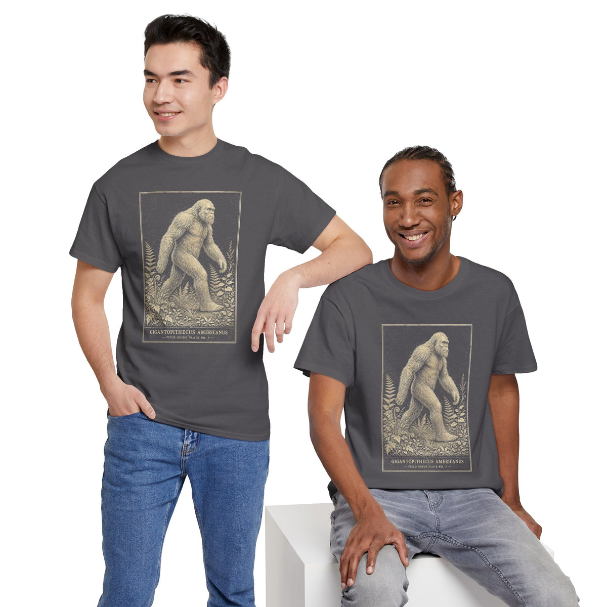 Sasquatch Field Guide T-Shirt - Vintage Naturalist Bigfoot Graphic Tee