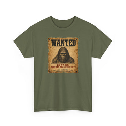 Wanted Bigfoot T-Shirt - Old West Reward Poster Graphic Tee