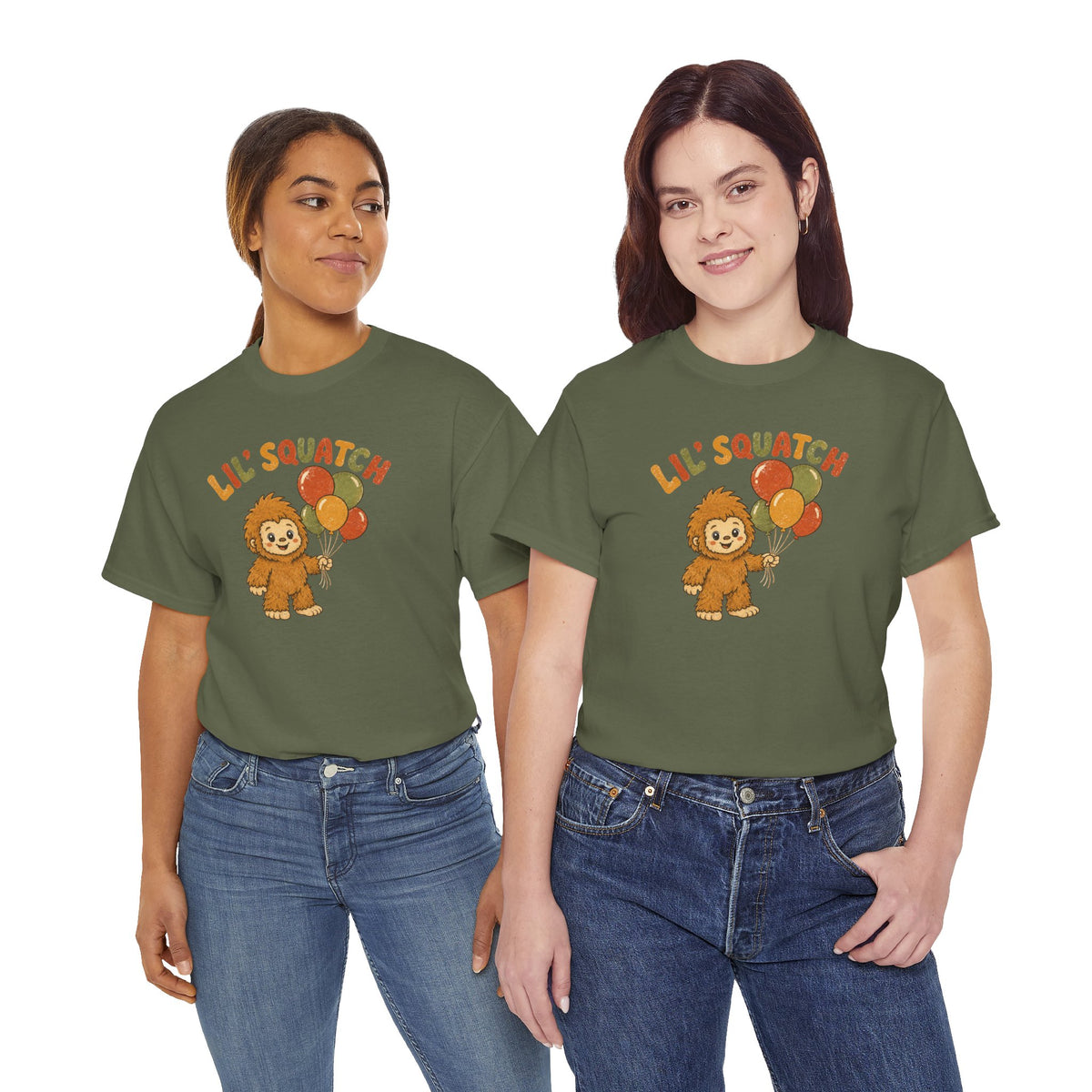 Lil' Squatch Birthday T-Shirt – Cute Baby Bigfoot Balloon Tee for Kids