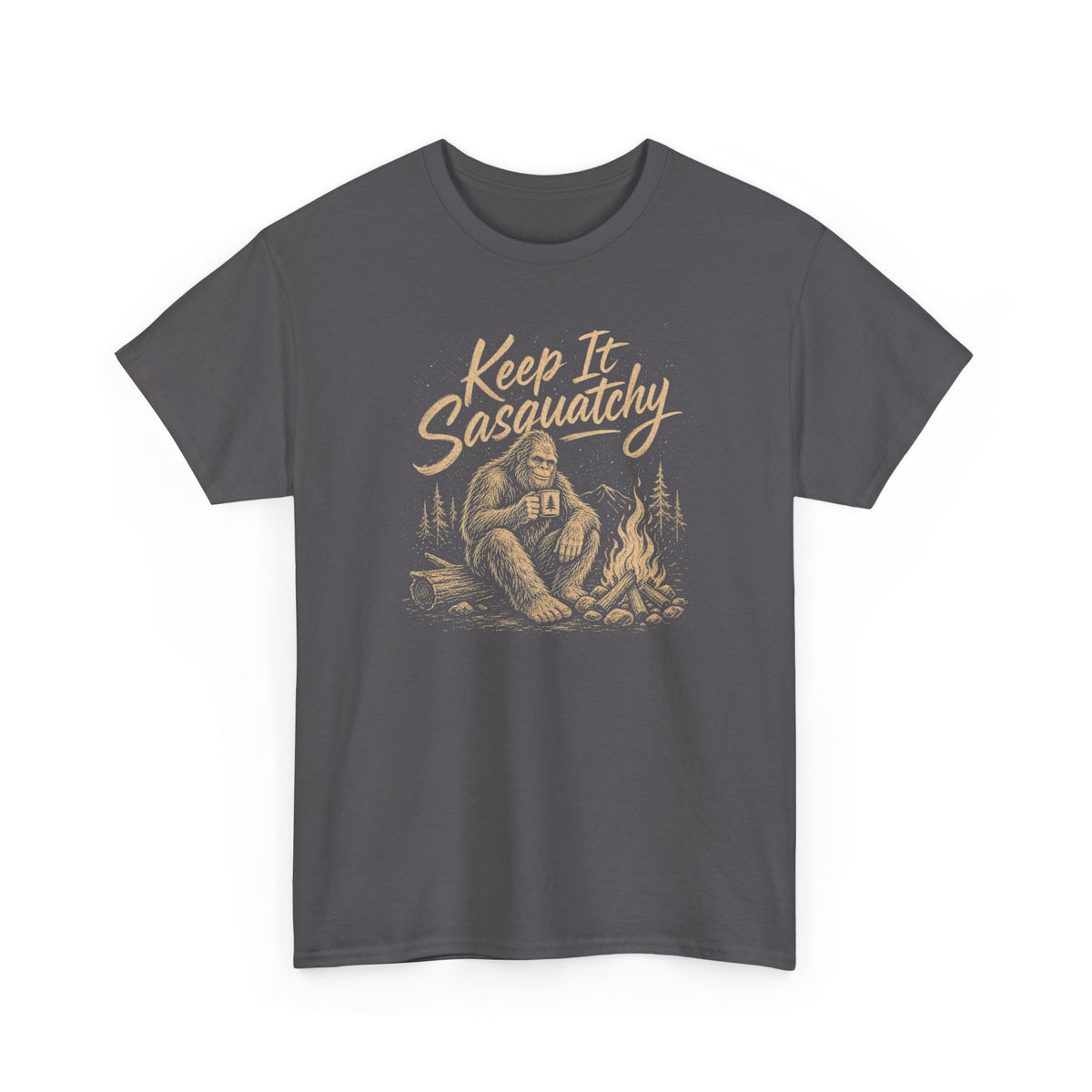 Keep It Sasquatchy T-Shirt - Cozy Campfire Bigfoot Graphic Tee