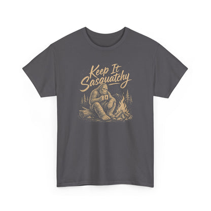 Keep It Sasquatchy T-Shirt - Cozy Campfire Bigfoot Graphic Tee