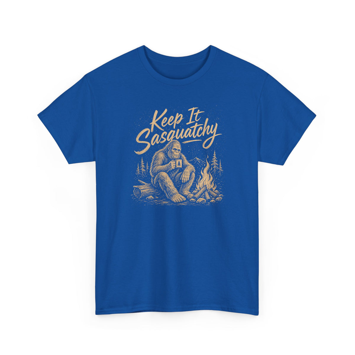 Keep It Sasquatchy T-Shirt - Cozy Campfire Bigfoot Graphic Tee